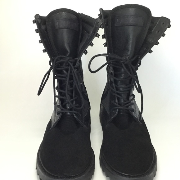 MICHAEL BASTIAN Ultra Force Combat Boots Leather